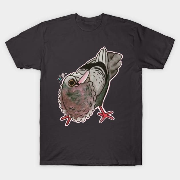 Knife Pigeon T-Shirt by ProfessorBees